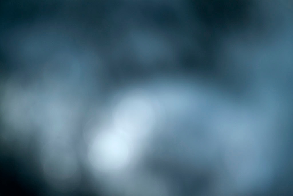 Cascade Springs & Alpine Loop, UT 2016 — cool blue-grey bokeh with bright white orb lower left