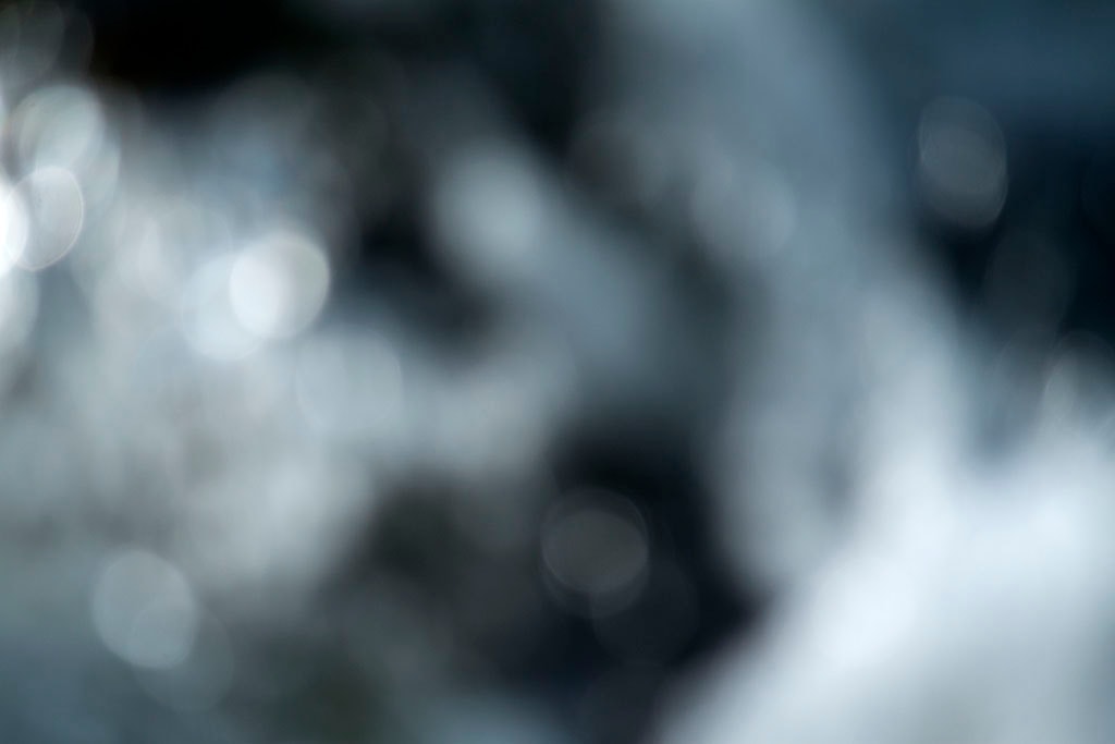 Cascade Springs & Alpine Loop, UT 2016 — cool blue-grey bokeh with bright white orbs left
