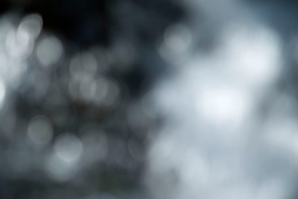 Cascade Springs & Alpine Loop, UT 2016 — cool blue-grey bokeh with clustered white orbs