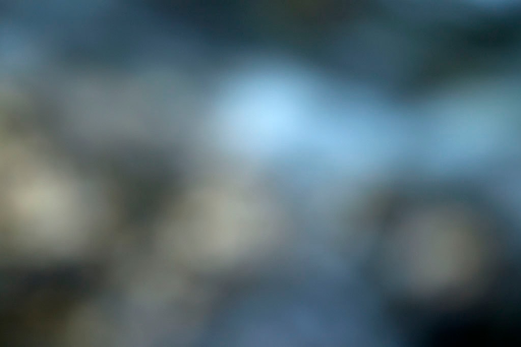 Cascade Springs & Alpine Loop, UT 2016 — cool blue-grey bokeh with bright white orbs scattered