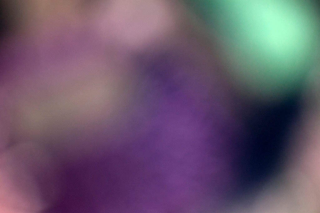 Depoe Bay, OR 2017 — purple and mint abstract, deep violet center with soft green glow upper right and blush left