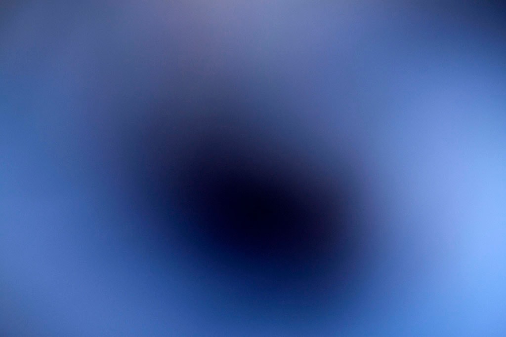 Diamond Fork Canyon, UT 2016 — cool blue abstract with dark circular void center