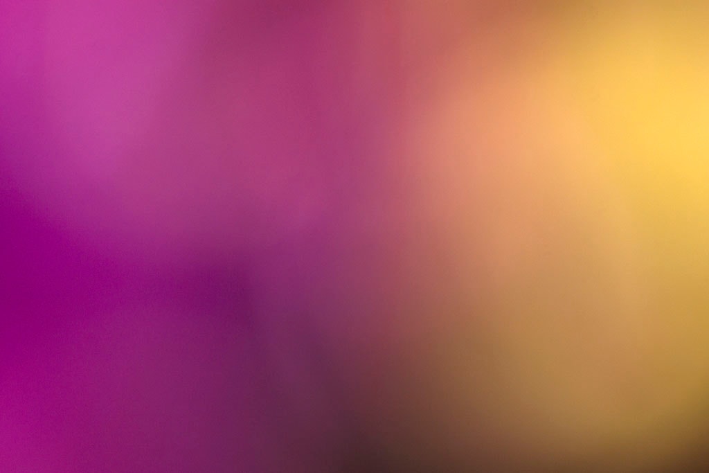 Maui, Hawaii 2018 — purple and gold abstract, deep violet left transitioning through warm peach to rich golden yellow right