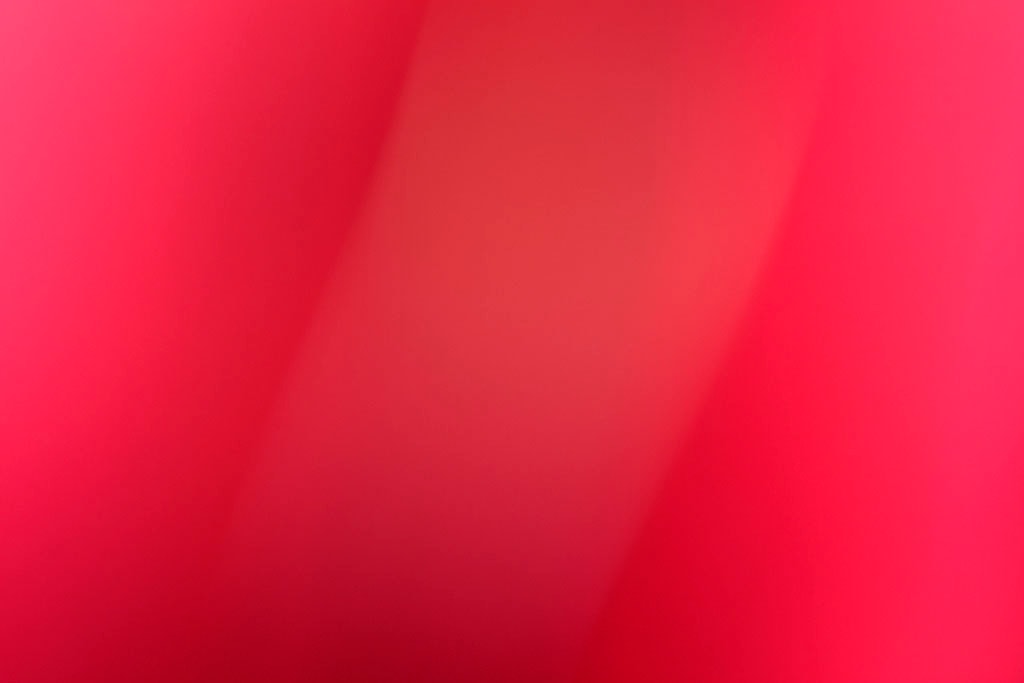 Maui, Hawaii 2018 — warm red abstract, diagonal pale grey-brown bands cutting across saturated crimson ground