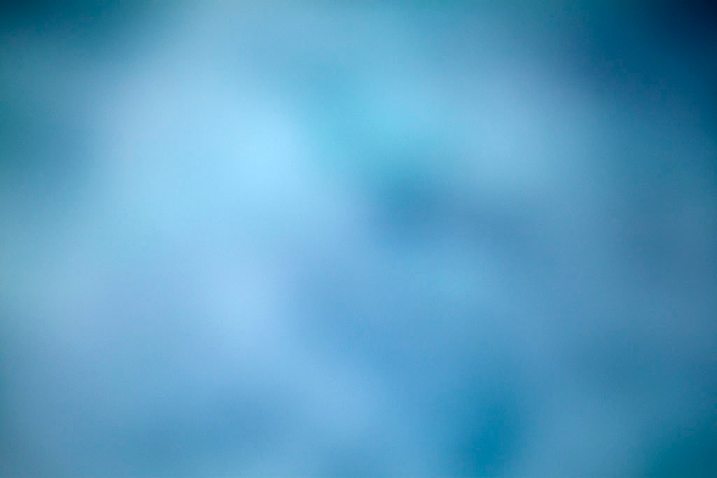 Yellowstone, WY 2016 — soft blue cloud abstract with light center
